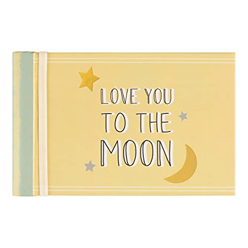 C.R Gibson BP73-23934 Love You to the Moon Baby Photo Album Brag Book, 7.25'' W x 4.5'' H