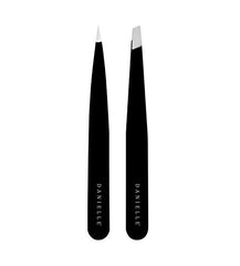 Danielle Soft Touch Stainless Steel Duo Tweezers Set