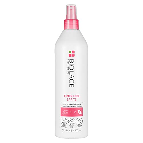 BIOLAGE Hair Spray, Styling Finishing Spritz Non-Aerosol Strong Hold Hairspray For All Hair Types, Leave In Spray, Hair Styling Spray, Paraben Free, Vegan, 500 ML