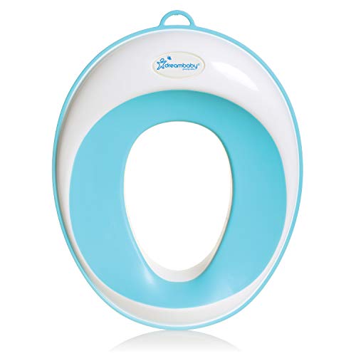 Dreambaby EZY-Potty Toilet Seat Topper - Toddler Potty Training Toilet Seat Attachment - Non-Slip and Great for Travel, Aqua