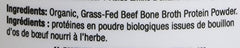 Prairie Naturals Bone broth protein beef, 300g