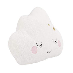 Little Love by NoJo Cloud Shaped Pillow, White