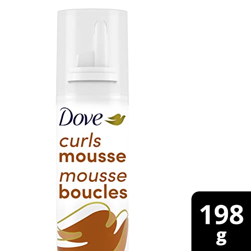 Dove Style+Care Mousse, nourishing curls, hair styling for curly, wavy hair and extra curl definition 198 GR