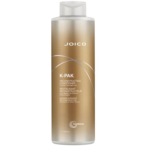 Joico K-PAK Daily Reconstructing Conditioner, Heat Protectant, Moisturizing Cleansing, Repair Damaged Hair, with Keratin and Primrose Oil