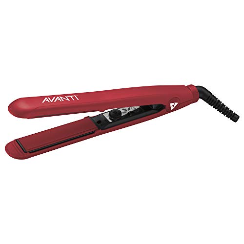 AVANTI Titanium Tourmaline and Ceramic 1 inch flat Iron, Red, 1 Count