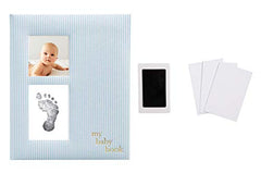 Pearhead Babybook, Blue Seersucker