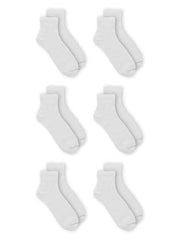 Dr. Scholl's Women's Diabetes & Circulator Socks - 4 & 6 Pair Packs - Non-binding Comfort and Moisture Management, White, 8-12