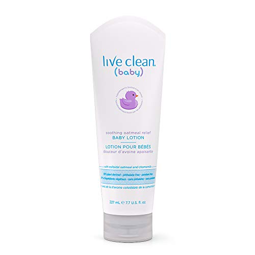 Live Clean Baby Lotion, Soothing Oatmeal Relief, 227 mL