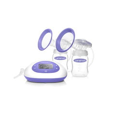 Lansinoh SignaturePro Double Electric Breast Pump, Portable, LCD Display, Includes Breast Pump Bag, 25mm Breast Pump Flanges and 2 Lansinoh Baby Bottles