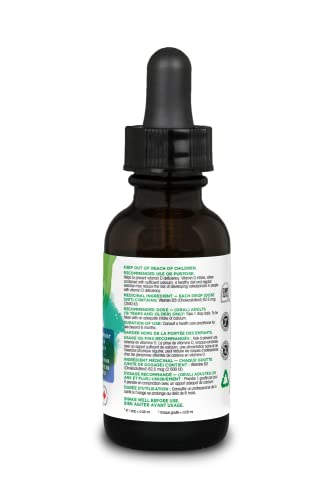 Organika Vitamin D3 Liquid 2500IU- Olive Oil Base, Immune System Support- 30ml