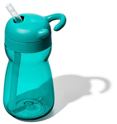 OXO Tot - 12oz Adventure Water Bottle - Spill-proof Straw - For Baby Toddler Tots - Teal