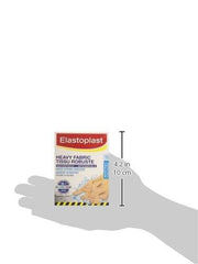 Elastoplast Extra Tough Waterproof Adhesive Bandages, 15 Strips, Beige | Flexible Fabric | Durable Protection Super Strong Adhesion for Extra Strong Sticking Power | Non-stick wound pad to protect and cushion the wound | Moves with Your Body