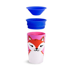 Munchkin Miracle 360 Wild Love Sippy Cup, 9 Ounce, Fox