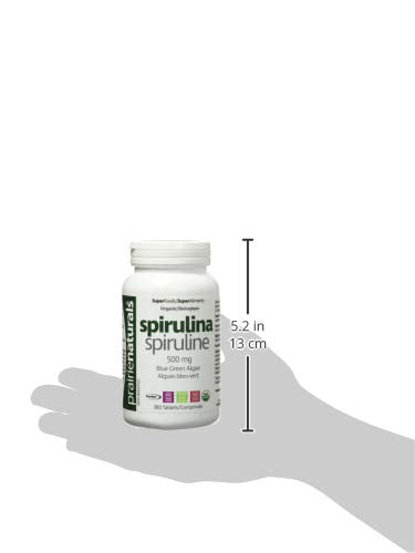 Prairie Naturals Organic spirulina tablets 360 Count