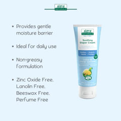 Aleva Naturals Soothing Baby Diaper Cream for Newborn and Toddlers, Fragrance-Free, Organic Shea Butter, Aloe Vera, Calendula Extracts and Sensitive Skin Friendly - 3.4 Fl Oz