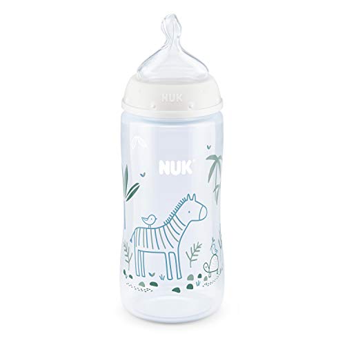 NUK Smooth Flow Bottle, Woodlands, 10OZ, 6PK, White Zebra