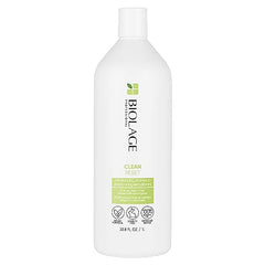 BIOLAGE Cleanreset Normalizing Shampoo To Remove Buildup, 1 litre, White