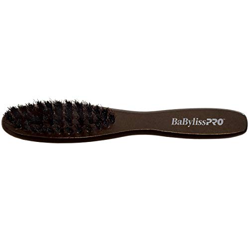 BaBylissPRO 4-Row Beard Brush with Soft Natural Boar Bristles, 1 Count