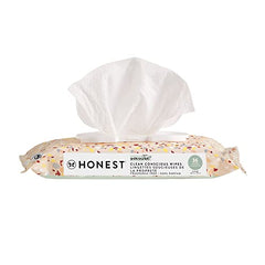 The Honest Company Clean Conscious Wipes | 99% Water, Compostable, Plant-Based, Baby Wipes | Hypoallergenic, EWG Verified | Terrazzo, 36 Count