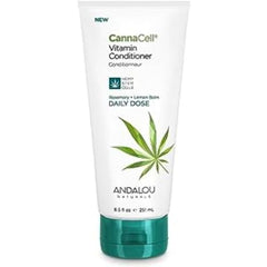 Andalou Naturals CannaCell Vitamin Conditioner, Daily Dose, 8.5 Ounce Tube, THC-Free, Sulfate-Free, Silicone-Free Botanical Hair Care