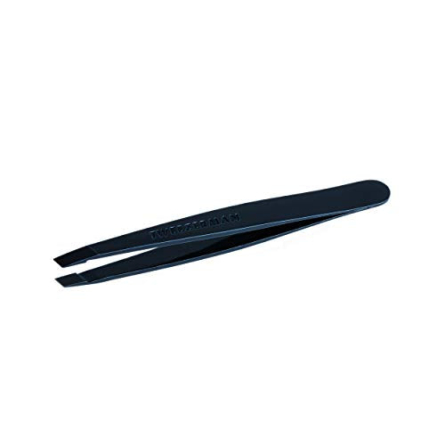 Tweezerman 4276-R Midnight Cheers Mini Slant Tweezer With Case, 1 Count