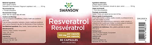 Swanson - Ultra Resveratrol 100mg, 30 Capsules 1 count