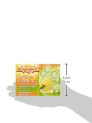 Emergen-C Immune Support Fizzy Drink Mix, A Boost of Vitamins and Minerals, Lemon Lime, 30 Sachets