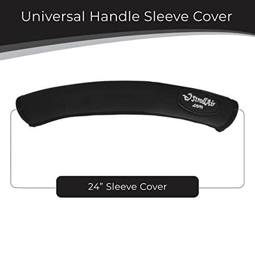 StrollAir - Universal Handle Sleeve Cover for Stroller Grip Bar - Comfortable, Ergonomic, Luxurious, Durable, Easily Washable (24 Inches)