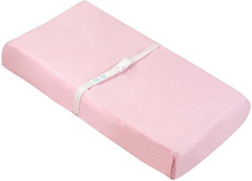 Kushies Baby Contour Change Pad Cover Ultra Soft 100% Cotton Flannel, Made in Canada, Pink Solid