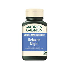 Adrien Gagnon - Relaxen Night Sleep Aid with Valerian Root, Passionflower, and Hops, Natural Calm Sleep and Relaxation, 100 Capsules