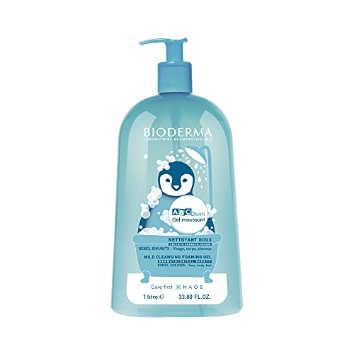 Bioderma - ABCDerm - Foaming Gel - Baby Wash - Gentle Cleanser - for the Delicate Skin of Babies and Children - 33.8 fl.oz