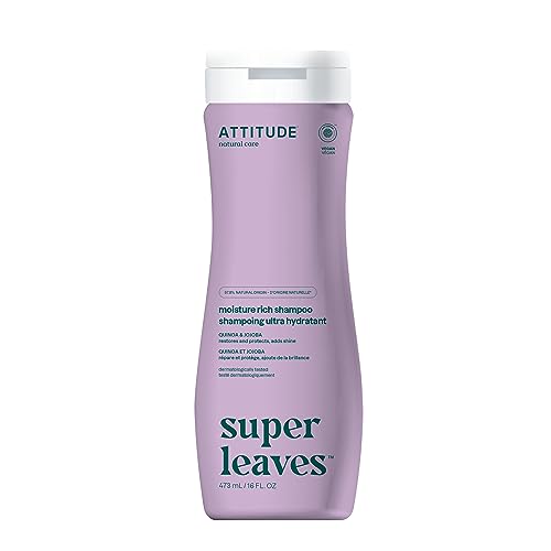 ATTITUDE Moisture Rich Shampoo, EWG Verified, Plant- and Mineral-Based Ingredients, Vegan and Cruelty-free, Quinoa and Jojoba, 473 ml