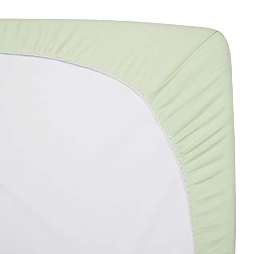 American Baby Company 100% Cotton Jersey Knit Fitted Crib Sheet for Standard Crib and Toddler Mattresses, Celery, for Boys and Girls