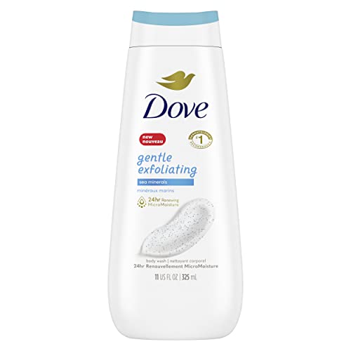 Dove Gentle Exfoliating Body Wash for renewed, healthy-looking skin Sea Minerals gentle body exfoliator nourishes and revives skin 325 ml