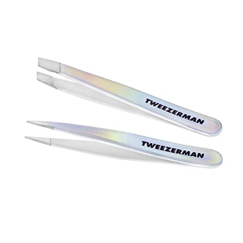 Tweezerman Winter Frost Micro Mini Slant & Point Tweezer Set