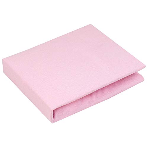 Kushies Baby Contour Change Pad Cover Ultra Soft 100% Cotton Flannel, Made in Canada, Pink Solid