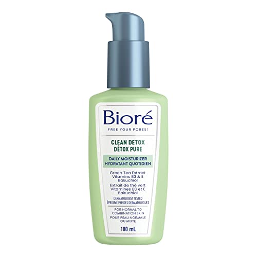 Biore Clean Detox Moisturizer, for Normal to Combination Skin, 100mL