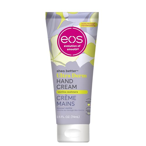 eos Shea Better Hand Cream, Vanilla Cashmere, Natural Shea Butter, 24HR Hydration, 74ml