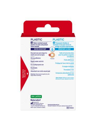 Elastoplast Plastic Water-Resistant Bandages | 50 spots, beige | All purpose | Discreet size | Protect small wounds | Strong Adhesion | Water-resistant | Repel Water and Dirt | Bacteria Shield | Latex Free