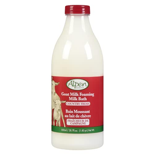 ALPEN SECRETS Goat Milk Foaming Milk Bath Country Fresh, 2.03 pounds