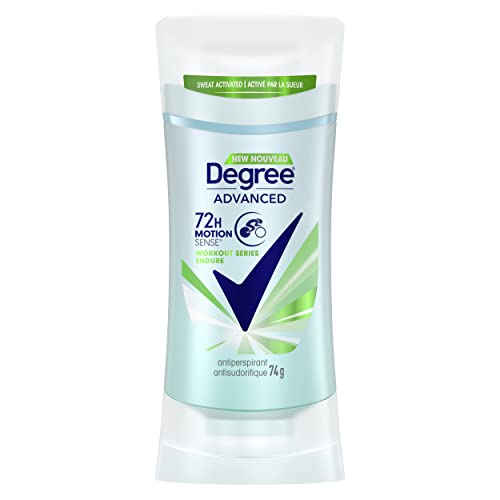 Degree for Women Antiperspirant Stick for 72-hour odour protection Workout Endure antibacterial odour protection 74 g