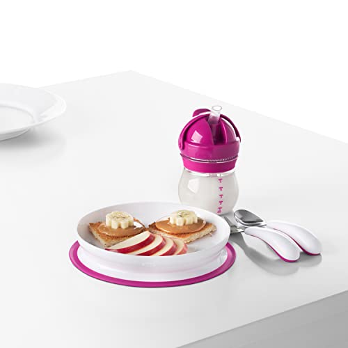 Oxo Tot Stick & Stay Plate, Pink, Suction Plate (61120800)