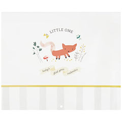 C.R. Gibson BA3-24546 Little One Woodland Gender Neutral Baby's First Year Keepsake Calendar, 11" W x 18" H Open, Multicolor