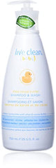 Live Clean Baby Wash, Shea Cocoa Butter, 750ml, White