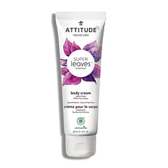 ATTITUDE Body Cream, EWG Verified, Hypoallergenic, Plant and Mineral-Based Ingredients, Vegan and Cruelty-free Beauty and Personal Care Products, Soothing, White Tea Leaves, 240 ml