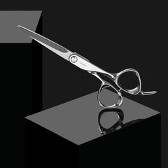 Fromm Professional Explore 5.75" All Purpose Hair Cutting Shears on Wet & Dry Hair in Polished Silver Japanese Steel Scissors with Beveled Blade for New Stylist, DIY Home Use, Experienced Stylist