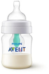 Philips Avent Anti-colic Baby Bottle with AirFree Vent Newborn Gift Set With Snuggle, Pink, SCD307/02