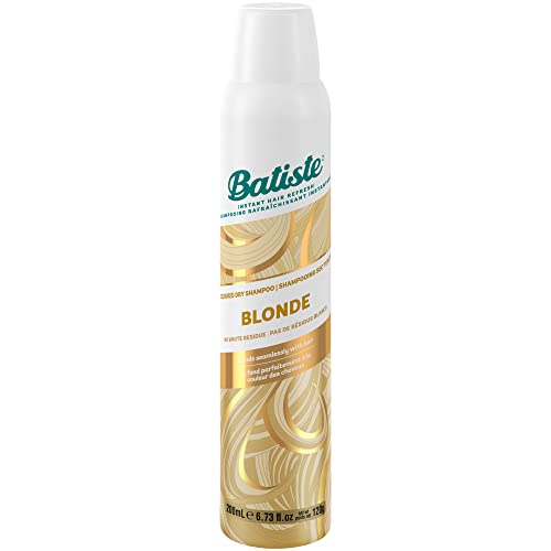 Batiste Blonde Dry Shampoo, For Blonde Hair, Refresh Hair and Absorb Oil Between Washes, Waterless Shampoo for Added Hair Texture and Body, 200-ml