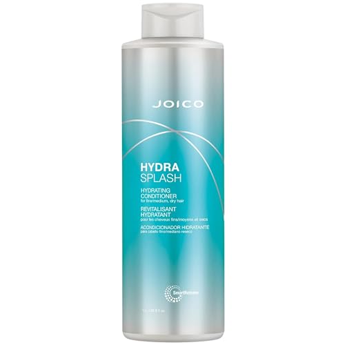 Joico HydraSplash Hydrating Conditioner for Fine to Medium Hair, Moisturizing Dry Damaged Hair with Keratin & Coconut Oil, 1L