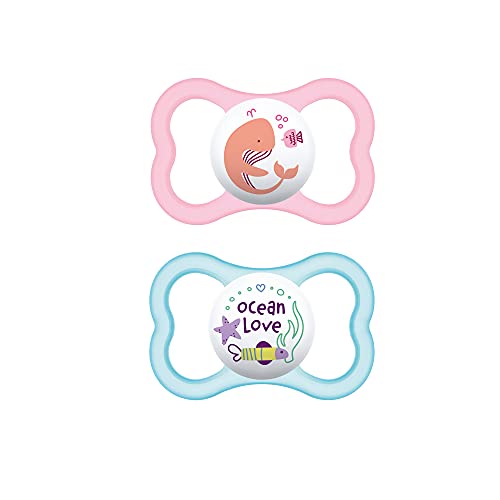 MAM Air Pacifiers (2 pack), 6+ Months, Girl